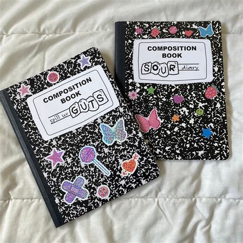 Olivia Rodrigo Sour Guts Inspired Composition Notebook Etsy