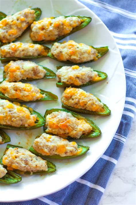 Cheese Sausage Stuffed Jalapenos Zen Spice