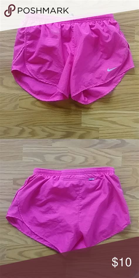 Pink Nike Dri Fit Running Shorts With Back Zipper Running Shorts Pink Nikes Nike Running Shorts