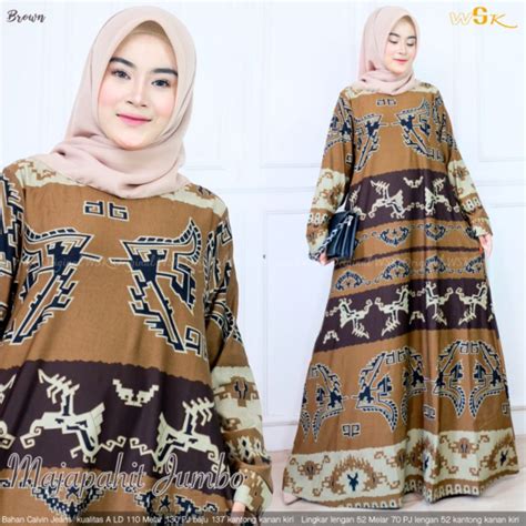 Jual Majapahit Dress Ori By Wsk Gamis Wanita Calvin Jeans Motif