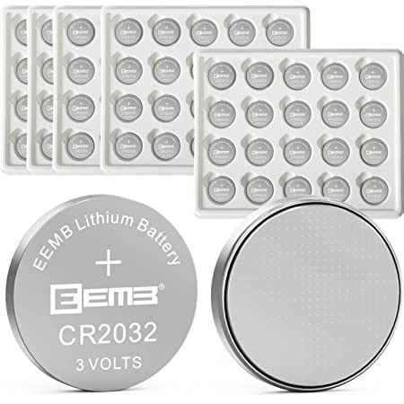 Amazon MJKAA ECR2032 3V Lithium Coin Cell Battery CR2032 100 Pack