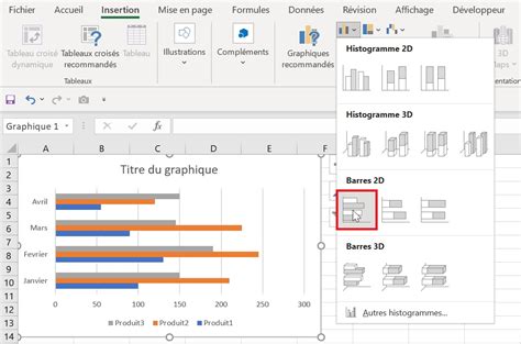 Comment Cr Er Un Graphique Barres Dans Excel