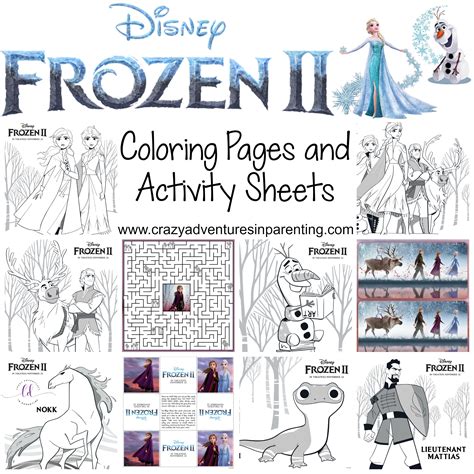 Free Printable Frozen Coloring Pages And Activity Sheets Crazy