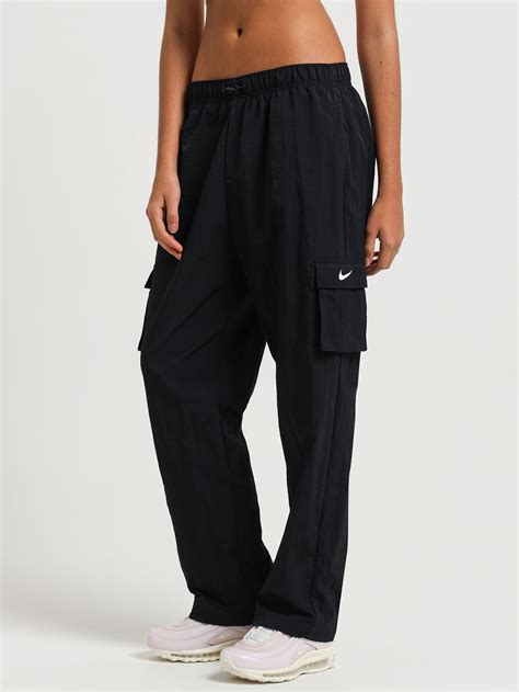 Nike Sportswear Essentials Woven Cargo Pants Black White Glue Store