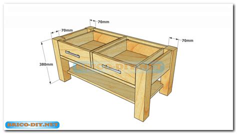 Plano Como Hacer Mesa De Centro Madera Web Del Bricolaje Dise O Diy