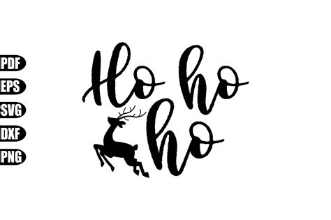 Ho Ho Ho Svg Graphic By Creativekhadiza124 · Creative Fabrica