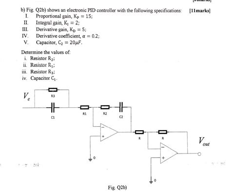 Solved Marks B Fig Q B Shows An Electronic Pid Chegg