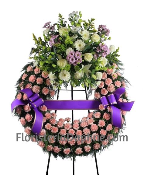 Corona Funeraria Basic Flores para Tanatorio Flores Fúnebres