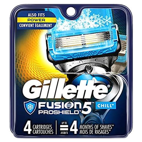 Amazon Gillette Fusion Proshield Chill Cartridge Ct Beauty