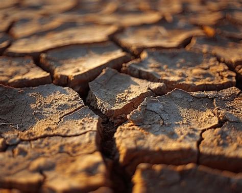 Textura De Tierra Seca Agrietada En El Desierto Foto Premium