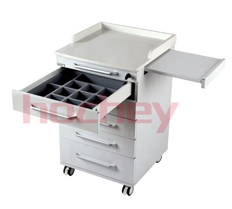 Hochey Medical Furniture Five Drawing Mobile Side Cabinet With Side