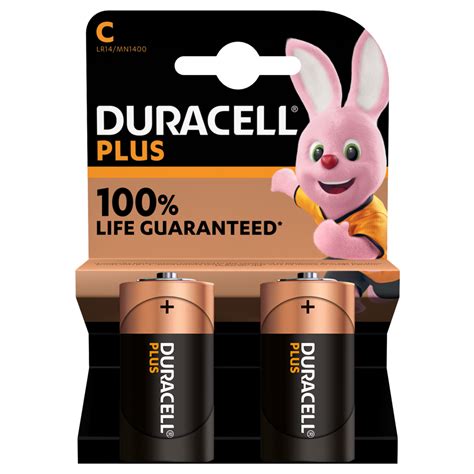 Pilas Alcalinas C Pilas Duracell Plus