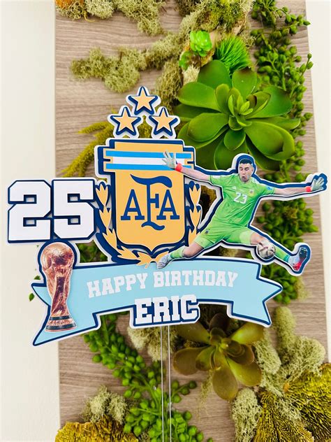 Argentina Cake Topper 3d Cake Topper Argentina Theme Party Dibu Theme