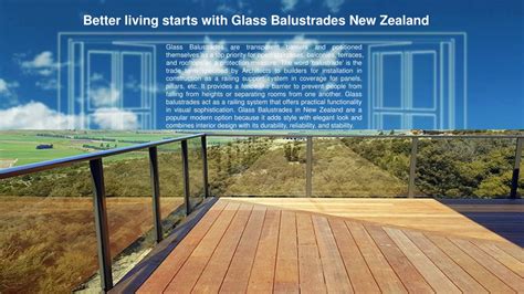 Ppt Better Living Starts With Glass Balustrades New Zealand