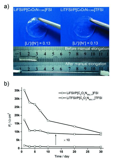 a) A photograph of the polymer electrolyte membrane as it was made... | Download Scientific Diagram