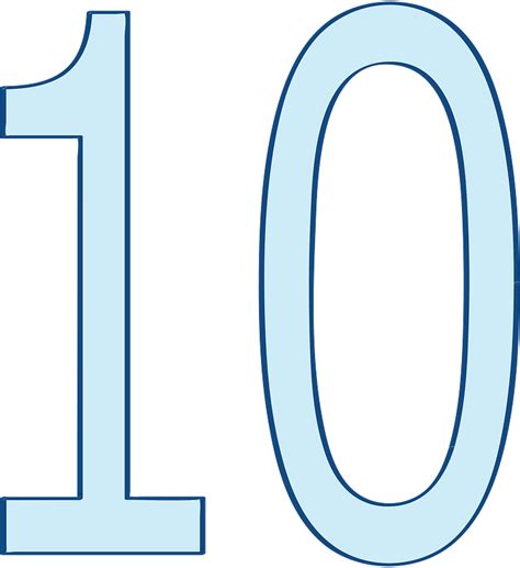 Number 10 Free Vector Clipart Images On