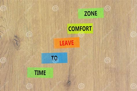 Leave Comfort Zone Symbol Concept Words Time To Leave Comfort Zone On