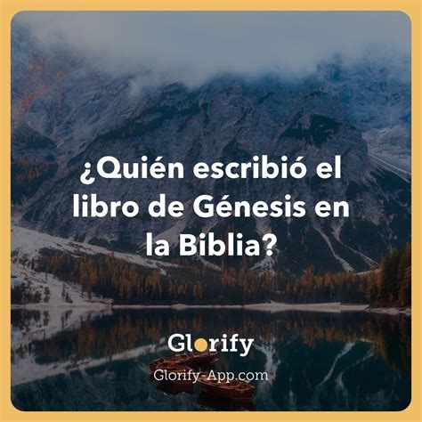 Qui N Escribi El Libro De G Nesis En La Biblia In