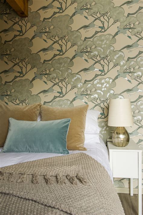 Flying ducks Wallpaper by Mulberry, GP&J Baker Velvet & Dash Interiors | Luxe bedroom, Bedroom ...