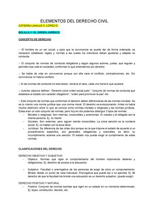 Elementos DE Derecho Civil 100 Preguntas 2 Parcial ELEMENTOS DE