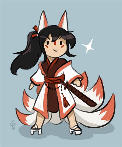 Kitsune Costume for Lonely Space Cat by Caffinated-Pinecone on DeviantArt