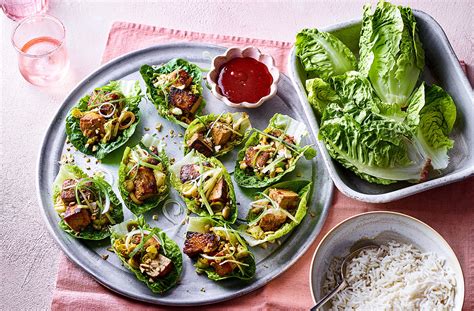 Sticky Tofu Lettuce Cups Tesco Real Food