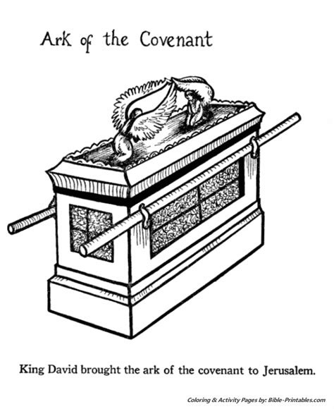 Bible Life and Times Coloring Pages - Arc of the Covenant | Bible ...