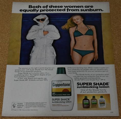 1980 Print Ad Coppertone Sunblocking Lotion Lady Bikini Beach Pinup Style Her EBay