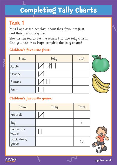 Completing Tally Charts Year 2 Cgp Plus