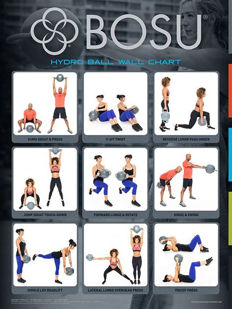 Wall Charts Bosu Bosu Ball Workout Bosu Workout Balance Ball