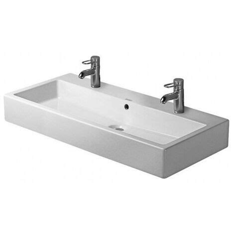 Lavabo Duravit Vero Sans Trop Pleinavec Plage De Robinettrie X Mm