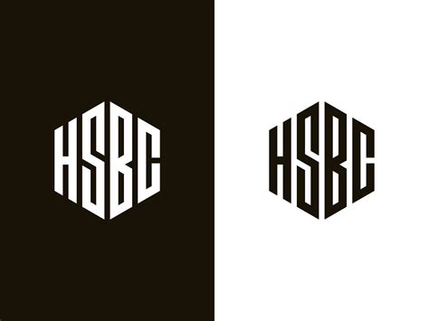 HSBC Monogram | Font design logo, Letter logo design, Business logo design