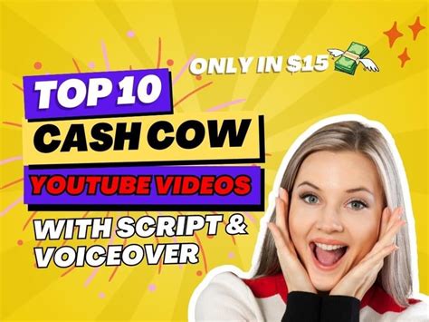 Top Cash Cow Youtube Videos With Script And Voiceover Upwork