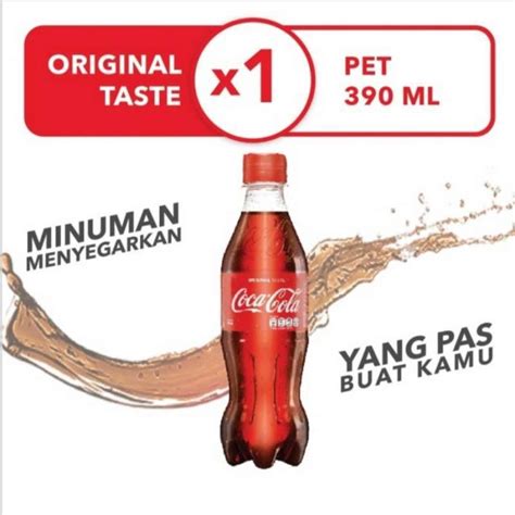 Promo Coca Cola Original MInuman Bersoda Botol Pet 390 Ml Kemasan