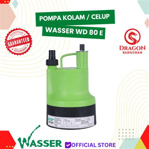 Pompa Celup Wasser Wd E Mesin Pompa Kolam Wasser Watt Lazada