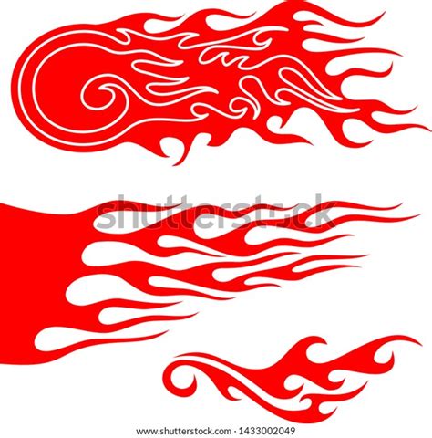 Hot Rod Flames Flames Stickers Flames Stock Vector Royalty Free 1433002049 Shutterstock