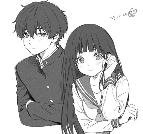 양말가게 On Twitter Hyouka Cute Anime Couples Cute Anime Coupes