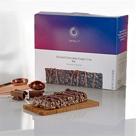 Essential Drizzled Chocolate Fudge Crisp Bar Box Bars Optavia