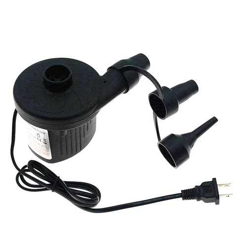 Toyshine Electric Air Pump Portable Quick Fill Air Pump With 3 Nozzles 110v Ac12v Dc Inflator