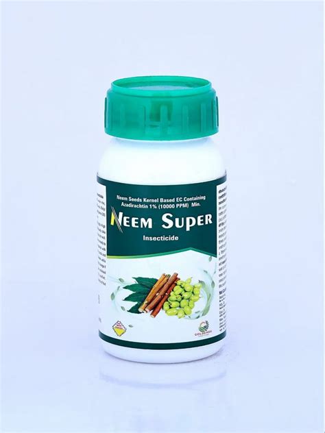 Liquid Neem Oil 10000 Ppm Azadiractin 1 Ec Insecticide Bottle