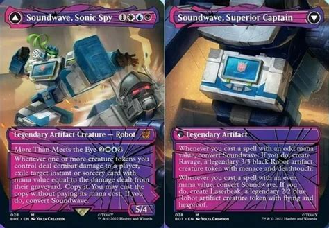 Mtg Transformers Soundwave Sonic Spy Foil Shattered Glass Frete Grátis