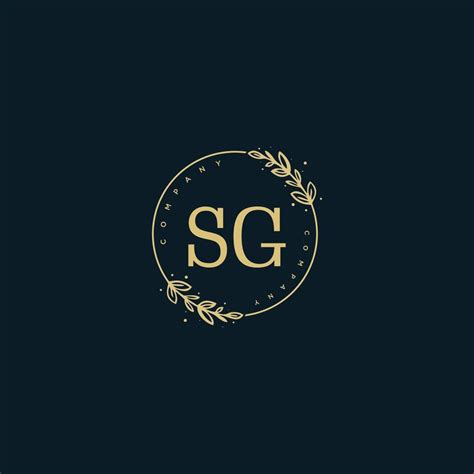 Initial Sg Beauty Monogram And Elegant Logo Design Handwriting Logo Of Initial Signature