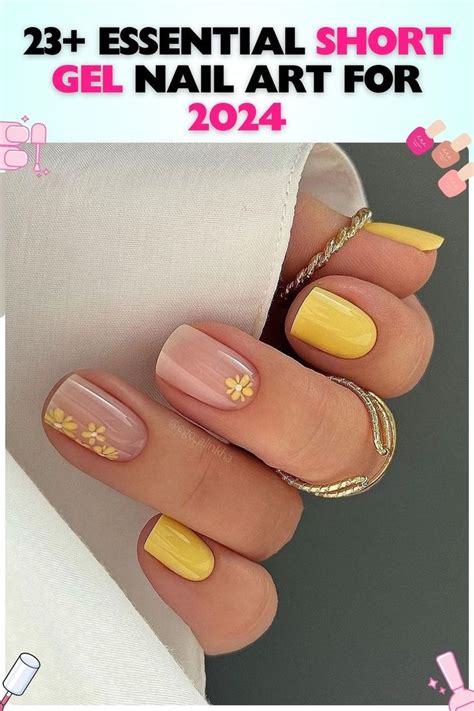 23 Essential Short Gel Nail Art For 2024 In 2024 Short Nails Short