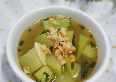 Resep Sayur Bening Waluh Udang Oleh Rhee Cookpad
