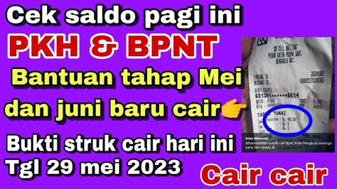 PKH Hari Ini Cek Saldo Senin Pagi Tanggal 29 Mei 2023 PKH BPNT Tahap