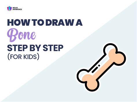 How To Draw A Bone In (3) Easy Steps For Kids