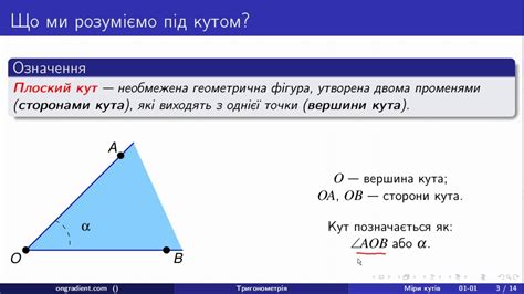 ongradient - Градусна міра кута (Тригонометрія 01 - 01)
