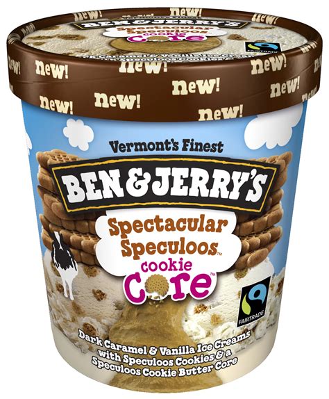 Ben And Jerrys Spectacular Speculoos Cookie Core Ice Cream Shop Ice