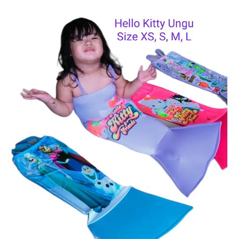 Jual Mermaid Putri Duyung Baju Renang Kostum Putri Duyung Anak Print