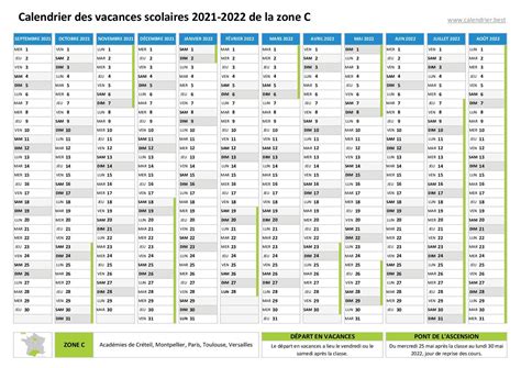 Calendrier Scolaire 2021 2022 à Consulter Télécharger Et Imprimer En Pdf